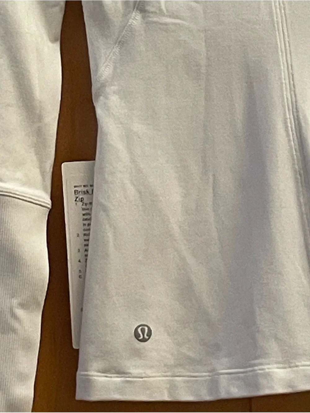 NWT Lululemon Brisk Running Half Zip White Size 2